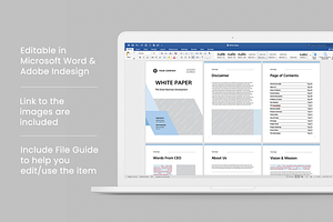 White Paper MS Word & Indesign