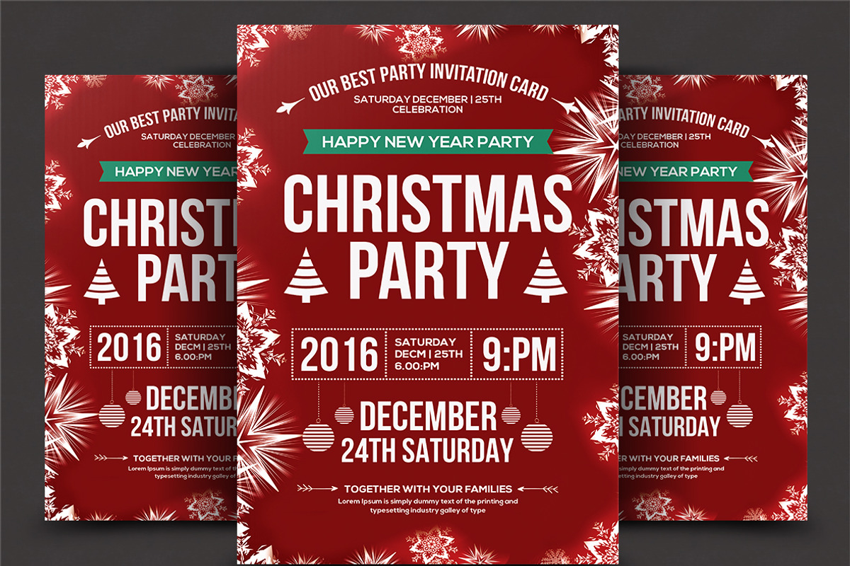 50-Christmas Flyers Bundle, a Flyer Template by AfzaalGraphics (Photo 13 of 49)