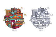 Europ famous cities, an Illustration by LisaKolbasa (Thumbnail 8 of 9)