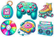 Nostalgic 90s Retro Sublimation, an Illustration by Designworld (Thumbnail 4 of 7)