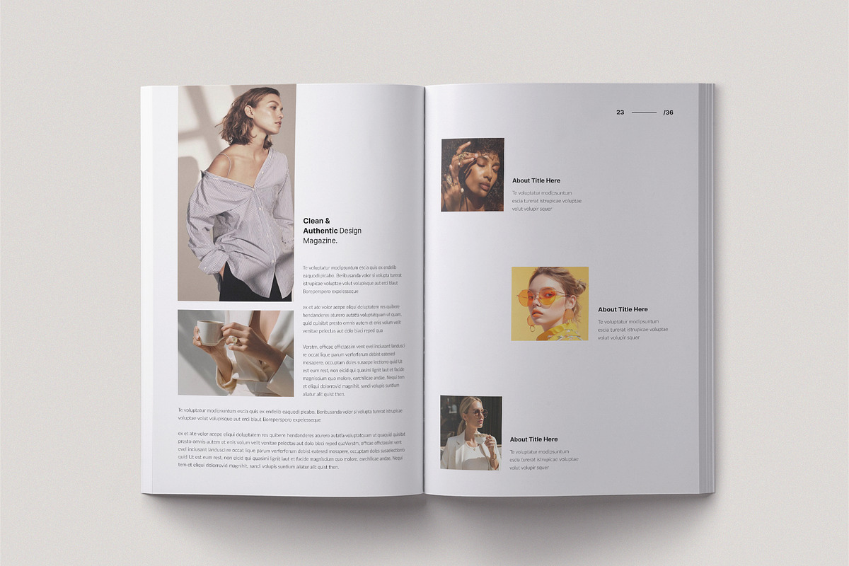 PORTFOLIO Magazine Brochure Template, a Magazine Template by TemplateFolio-Shop (Photo 10 of 18)