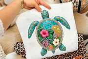 Sea Turtle PNG Rhinestone Summer, an Illustration by CreationArt (Thumbnail 5 of 5)