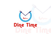 Dine Time Food  & Restaurant Logo, a Branding & Logo Template by Techno Digitz (Thumbnail 3 of 4)
