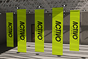 Exhibition Flag Mockup, an Advertising Mockup by SLAB! Design (Thumbnail 3 of 7)