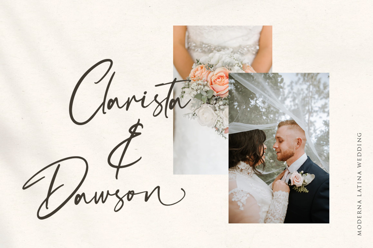 Adriatne - Modern Script Font, a Script Font by Vultype Co. (Photo 3 of 9)