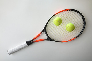 Tennis Racket with Balls on Strings, a Sports & Recreation Photo by Davizro's Market