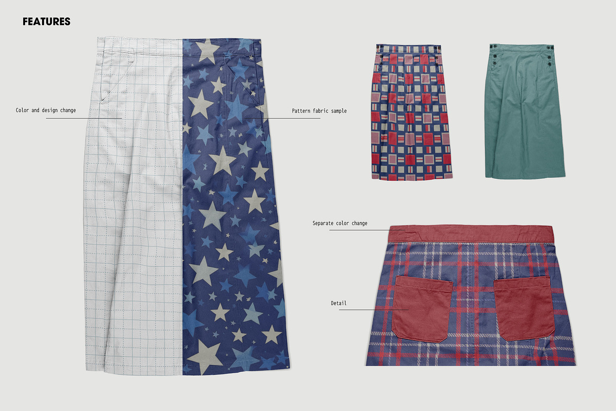 Women skirt mockup, a Bottom Mockup by made_by_nope (Photo 6 of 7)