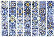 Azulejo Mediterranean Patterns, a Pattern Graphic by Vector beauty (Thumbnail 2 of 7)