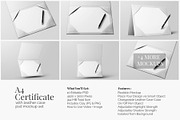 A4 Certificate with Case Mockup Set, a Books & Magazine Mockup by Remnand Studio (Thumbnail 2 of 11)