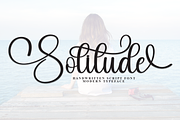 Solitude | Script Font, a Handwritten Font by Scratchones (Thumbnail 1 of 9)