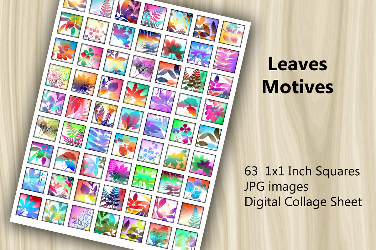 Collage Sheet - Leaves Motives, a Print Template by Kseniya-Omega (Photo 2 of 3)