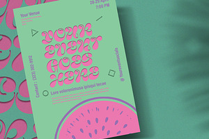 Event Poster with Illustrative Eleme, a Poster Template by wavebreak