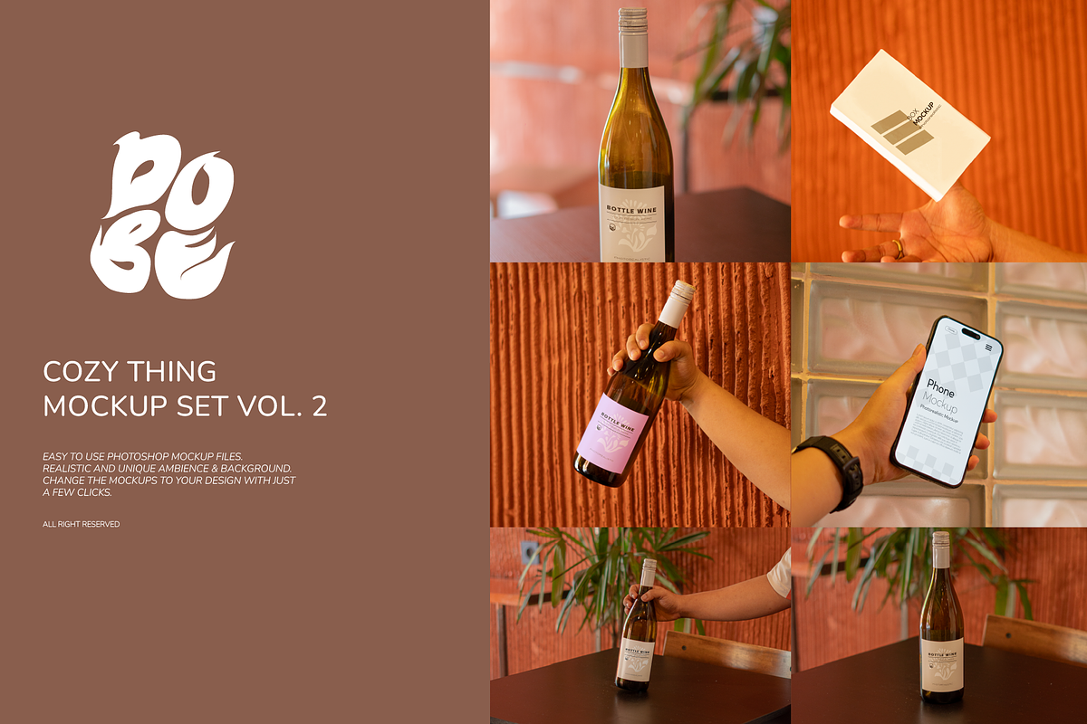 Cozy Thing Mockup Set Vol 2, a Wearable Device Mockup by DOBE Studio (Photo 1 of 4)