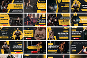 Yoga - Gym - Fitness - Thumbnails, a Social Media Template by Mohammad Sarfaraz (Thumbnail 2 of 6)
