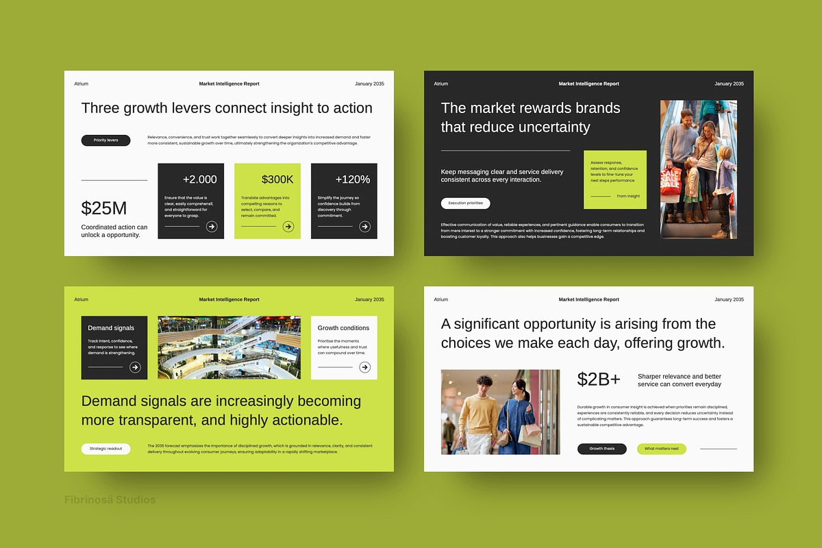 Market Intelligence Pitch Deck, a Presentation Template by FIBRINOSÄ (Photo 6 of 7)