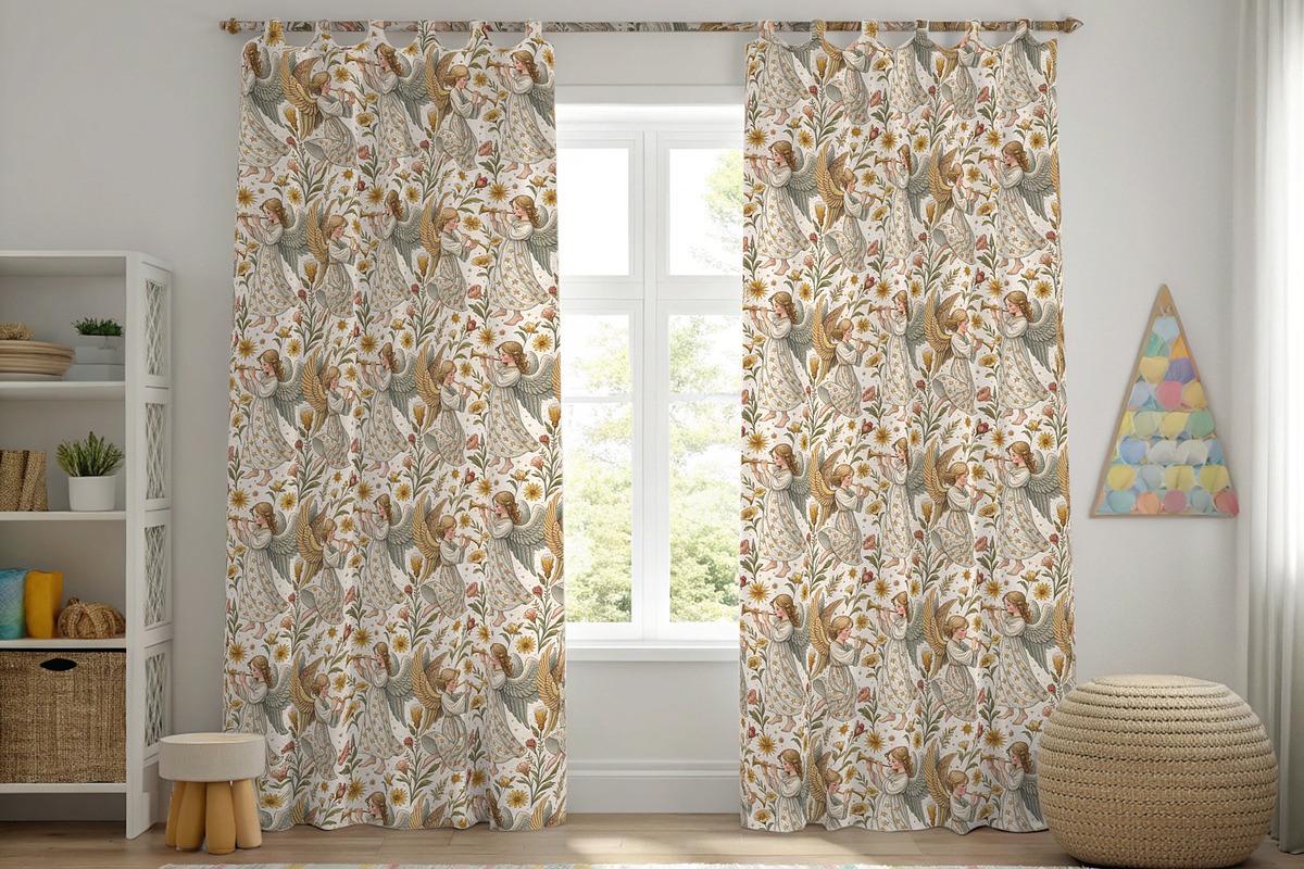 Angels and Vintage Flowers., a Pattern Graphic by Designs by Helen Trupak (Photo 7 of 14)
