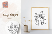Hand-Drawn Christmas GIFT BOX SVG, an Object Illustration by RimzStudio (Thumbnail 4 of 8)