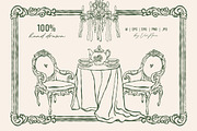 Rococo Aesthetics Vintage Vector Set, an Object Illustration by VerAna (Thumbnail 7 of 17)