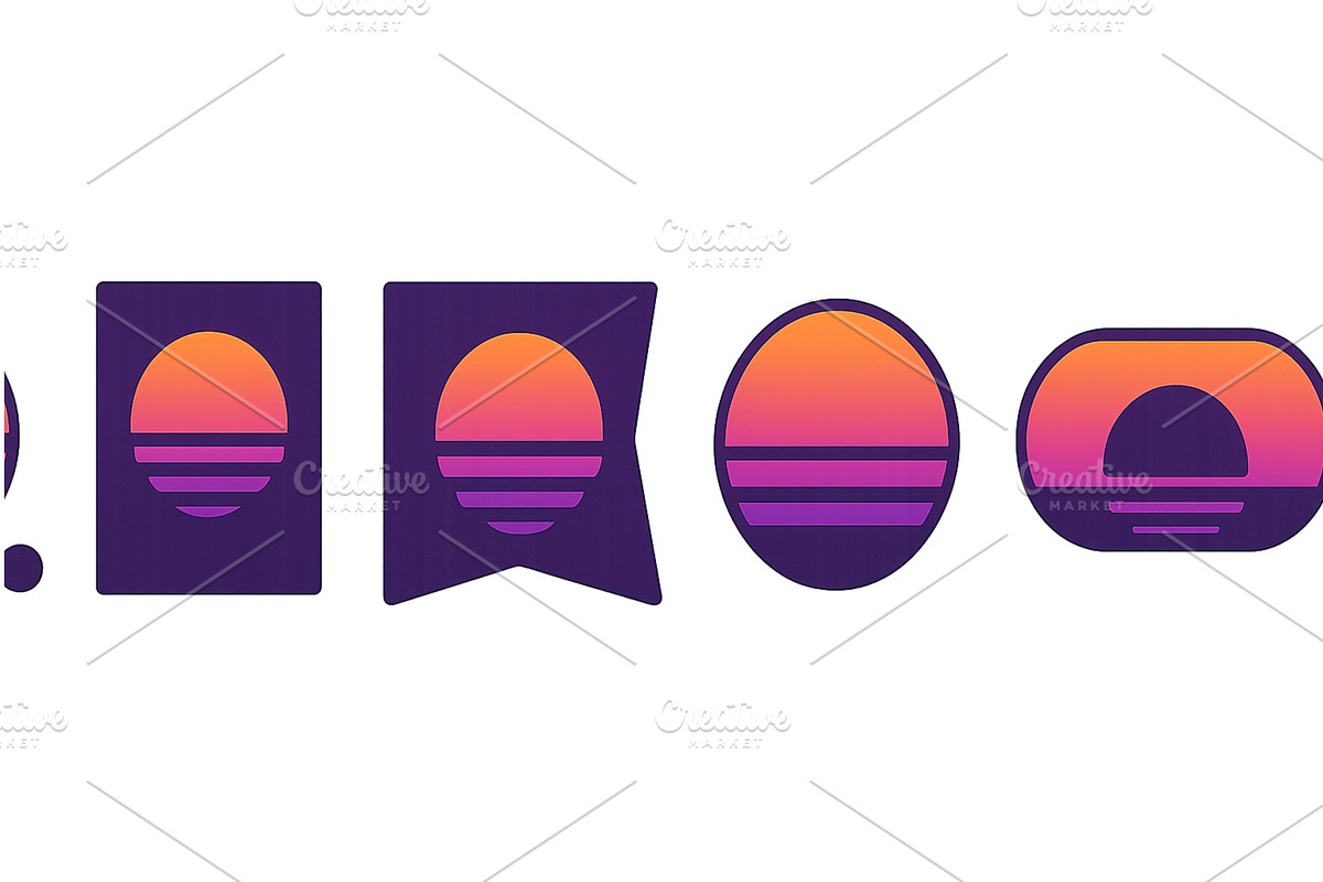 Various creative logos featuring a, an Illustration by ZinetroN