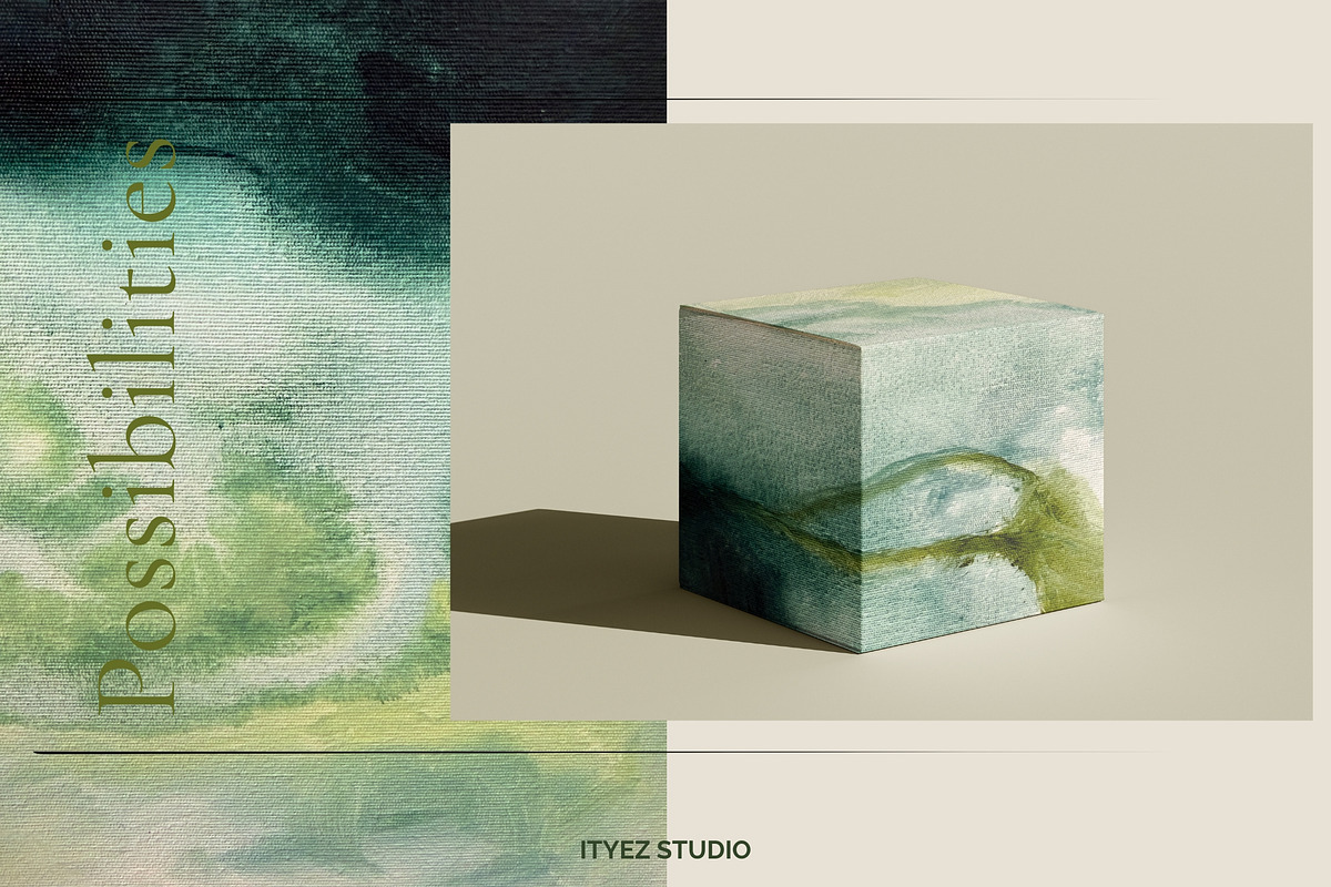 Abstract Green Modern Artwork, a Texture Illustration by Ityez Studio (Photo 11 of 13)