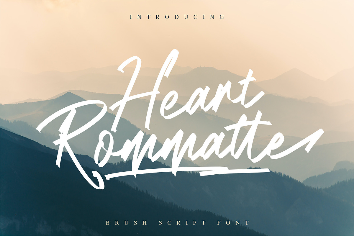 Heart Rommatte - Script Font, a Script Font by NTC Graphic (Photo 1 of 9)
