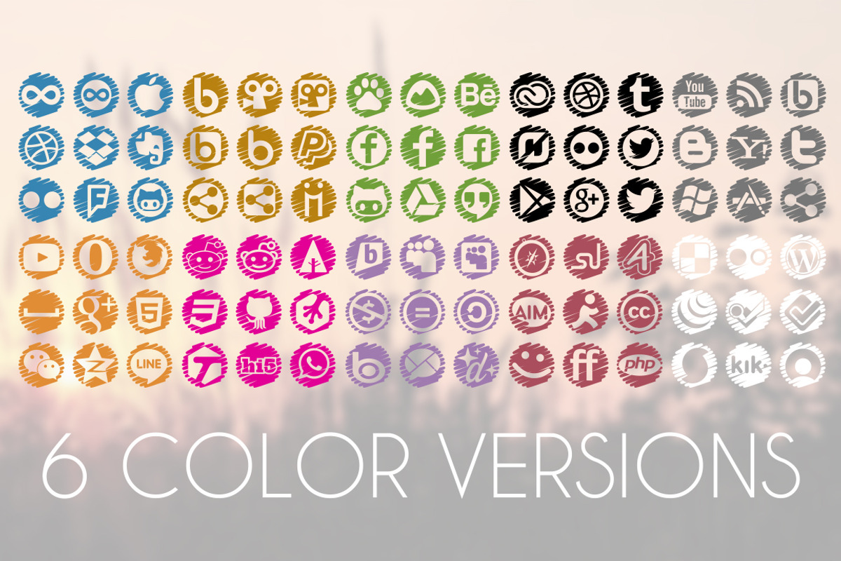 Vector Social Media Icons, an Icon by Luis Quesada Design (Photo 2 of 2)