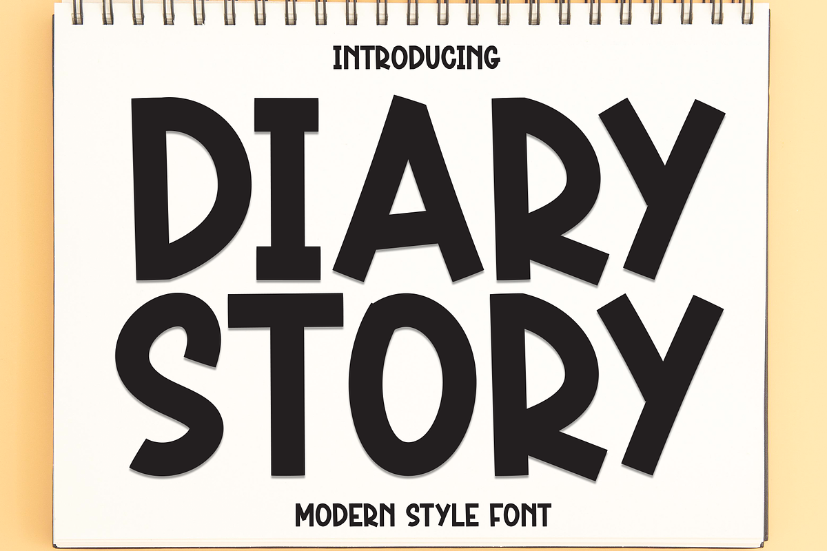 Diary Story | Script Font, a Script Font by Scratchones (Photo 1 of 8)