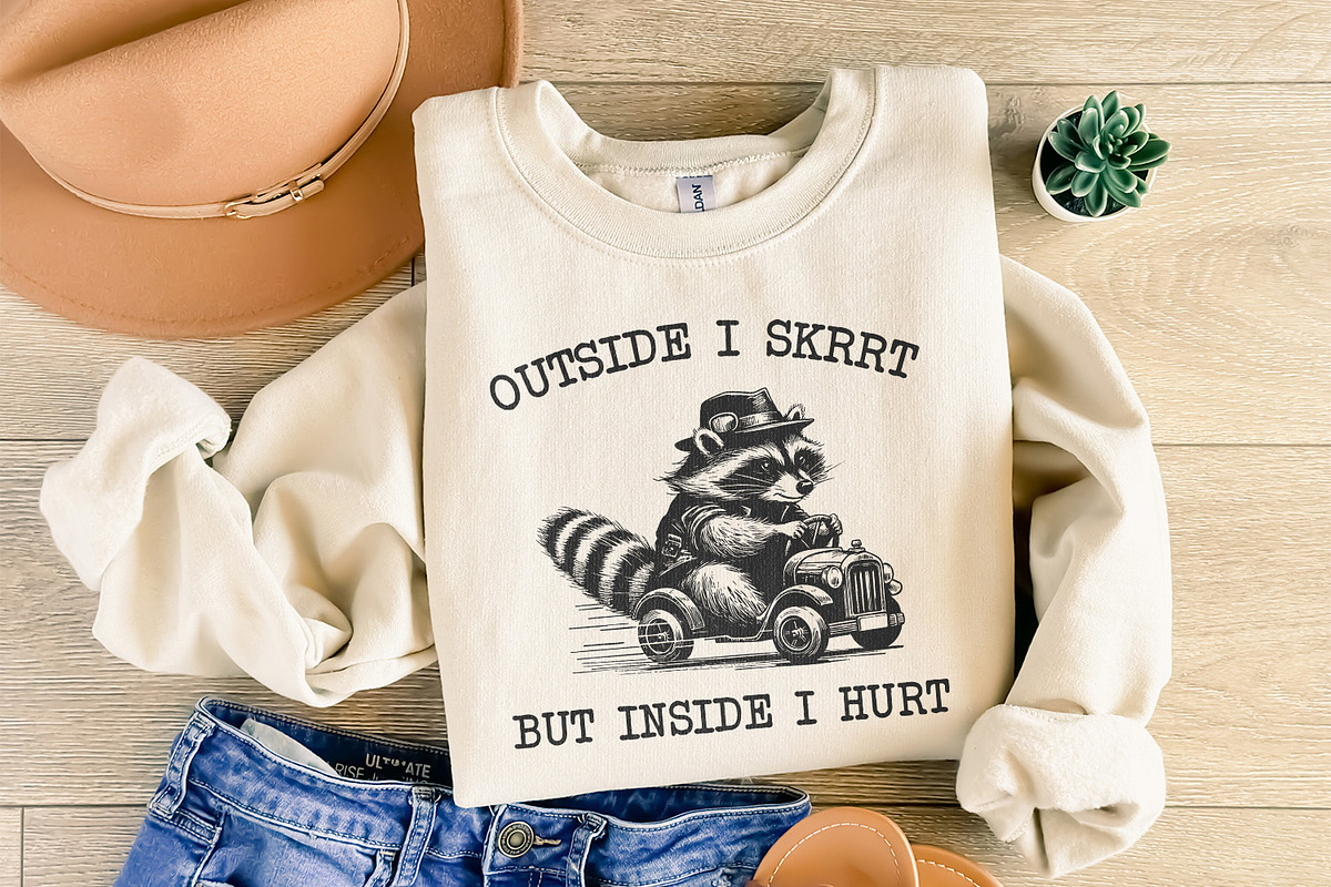 Outside I Skrrt But Inside I Hurt, an Illustration by SharpMarketplace (Photo 4 of 9)