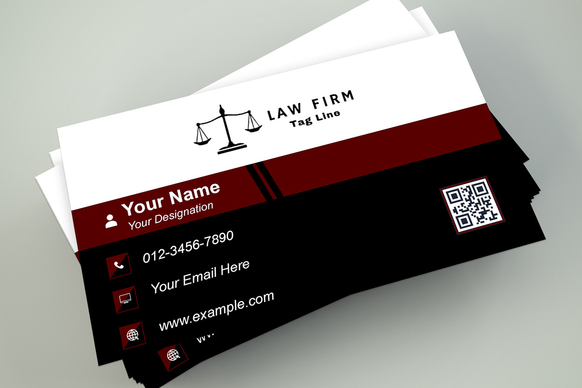 Minimalist Lawyer Card PSD preview 6