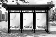 Bus Shelter Lightbox Poster Mockup, an Advertising Mockup by graphypix (Thumbnail 3 of 4)
