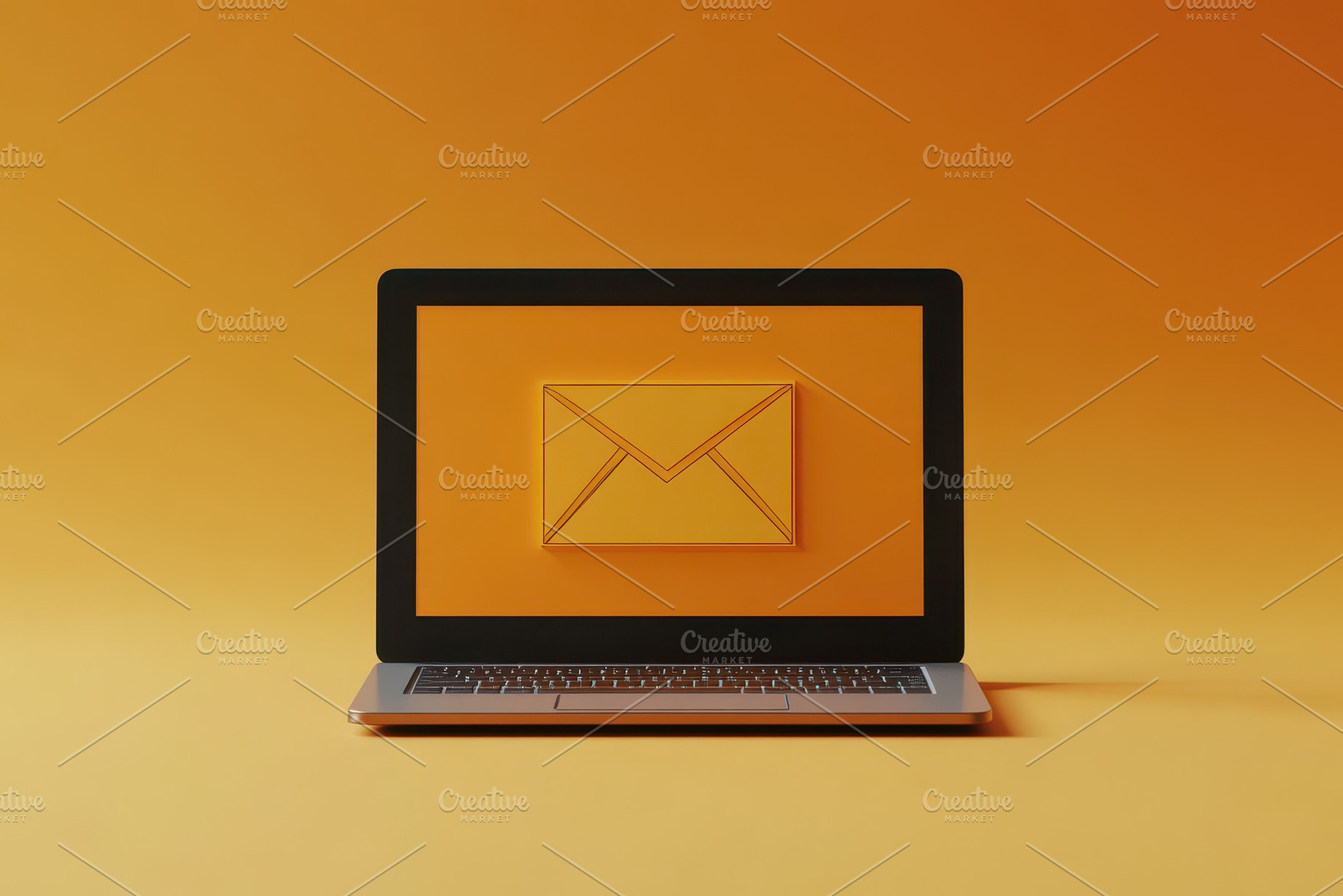 Illustration of email icon display, a Photo by Pavel_design