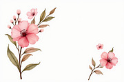 Romantic Pink Floral Clipart, an Illustration by jahid234 (Thumbnail 3 of 11)