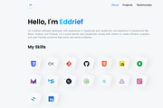 3D Portfolio Template Website, a React Template by WebMasteryStudio (Thumbnail 5 of 7)