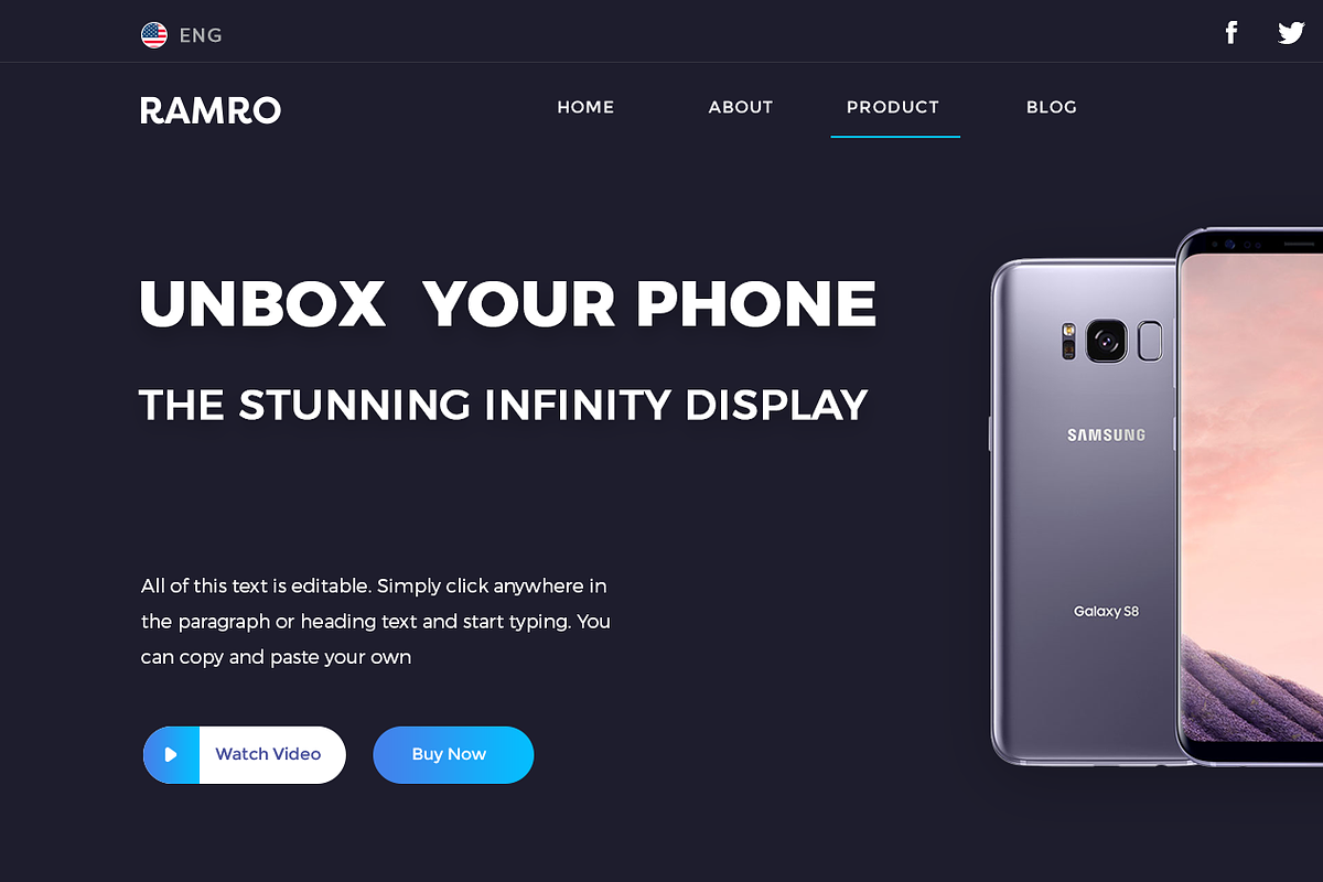 Ramro Web UI Kit - Header, an UI Kit Template by Danfe Designs (Photo 11 of 11)