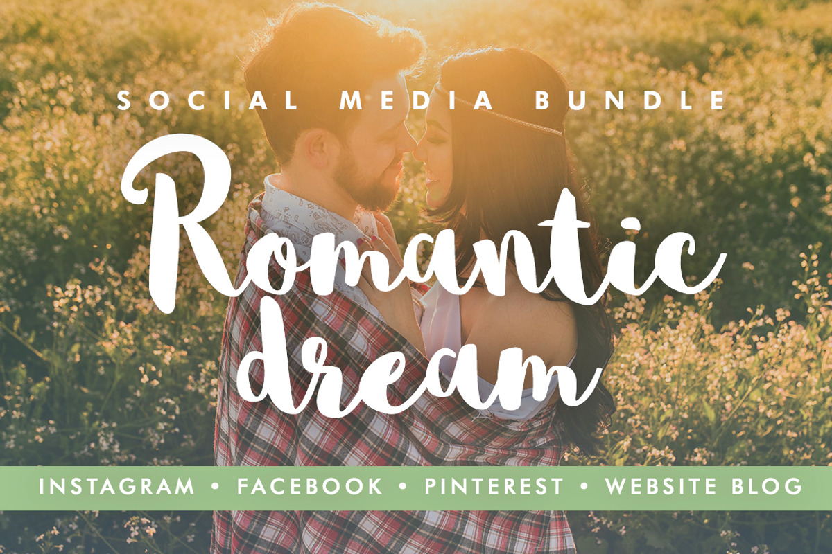 48 Social Media Templates - Romantic, a Social Media Template by DESIGN HQ (Photo 1 of 9)