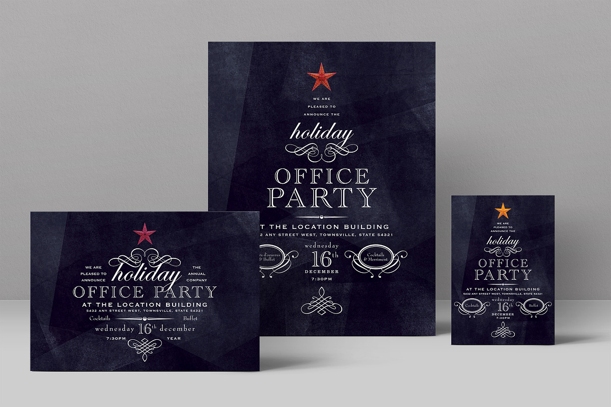 Holiday Office Party Flyer, a Flyer Template by StockLayouts (Photo 1 of 3)