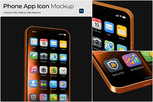 Phone App Icon Mockup