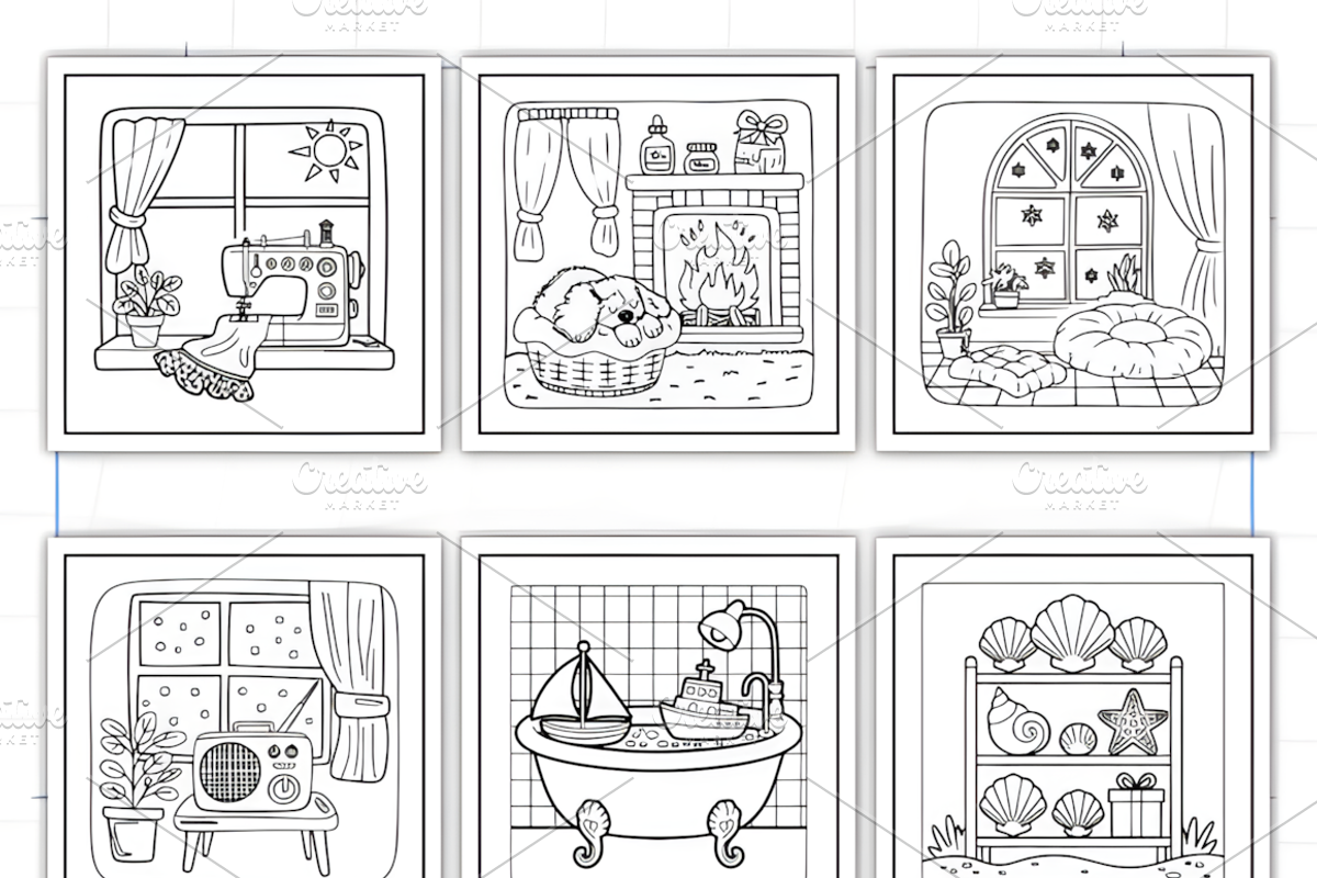 Bold and Easy Cozy Nooks, a Decorative Illustration by Ink Gallery (Photo 9 of 9)