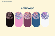 PORCELAIN FLORA, a Pattern Graphic by rumacorakstudio (Thumbnail 3 of 6)