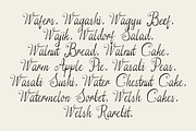 Wilfred Pearl Cursive Script, a Script Font by Viswell (Thumbnail 9 of 10)