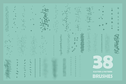Scatter&Pattern Photoshop brushes, a Brush Add-On by Guerillacraft (Thumbnail 5 of 5)