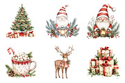 Whimsical Christmas Clipart, a Transportation Illustration by SinaCreation (Thumbnail 5 of 6)