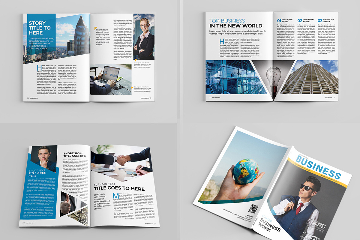 Business Magazine Template, a Magazine Template by xtratimebd (Photo 4 of 4)