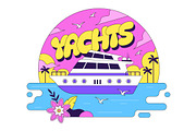 10 Luxury Yacht Illustration, an Illustration by denayunebgt (Thumbnail 4 of 4)