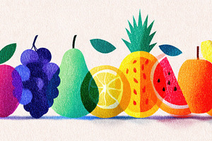 Vibrant fruit display, a Photo by Beautiful things
