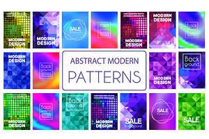 A set of vector abstract backgrounds, a Pattern Graphic by AlexZeL