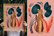 Cheetah Vector Illustration, an Animal Illustration by Blue Lela Design (Thumbnail 3 of 3)