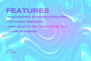 Holographic grainy backgrounds, a Background Graphic by Luna Studio (Thumbnail 5 of 10)