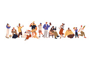 Happy people with cute pets, animals, an Animal Illustration by Good Studio (Thumbnail 3 of 10)