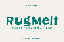 Rugmelt Rugged Messy Display Font